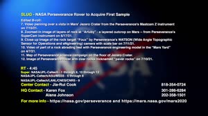 Video File: NASA Perseverance Rover to Acquire First Sample